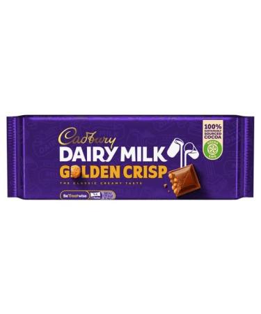 Cadbury Cadbury's Dairy Milk Golden Crisp Pack of 6 Irish Standard Bars 49g
