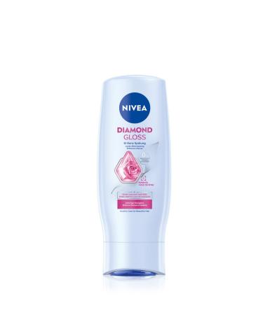 Nivea Diamond Gloss brilliance Renration nourishing hair conditioner with diamond particles and rose oil intensive care flushing for radiant shine (200 ml) 200 ml (1 Pack)