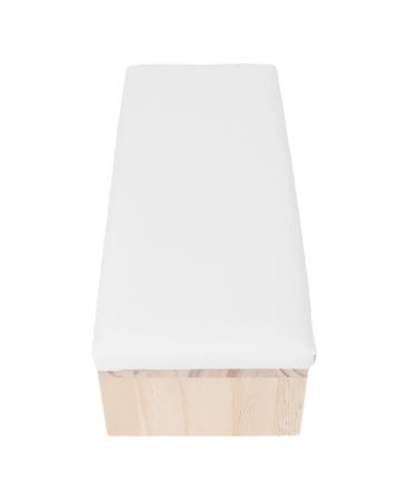 Soft Hand Pillow PU Leather Nail Arm Rest Cushion Just Wipe with a Damp Cloth for Manicure for Home for Manicure Store for Hair Salon(white)