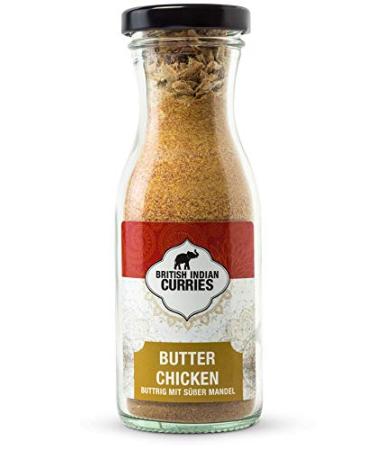 British Indian Curries Butter chic curry mixture according to British Indian type with turmeric curcuma 70 g spice mixture vegan and ideal for Indian cooking