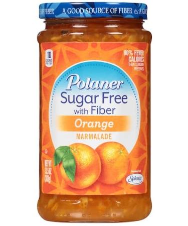 Polaner Sugar Free Orange Marmalade & Apricot Preserves with Fiber 13.5oz (Pack of 2) + Make Your Day Spreader - Buy Online on GoSupps.com