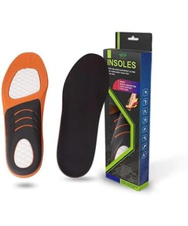Relief Shoe Insoles for Men & Women - Flat Arch Support Gel Inserts for Running & Athletic Stability | Orthotic Insoles for Arch Pain (Fits Men 8-12 / Women 9-13 - Buy Online on GoSupps.com