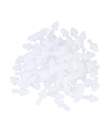 Silicone Ear Plugs Sleep Ear Plugs 40pcs Noise Cancelling Earbuds Wired Ear Plugs Sleeping Ear Plugs Earplugs Airplane Anti-Noise White Noise Cancelling Ear Plugs Clear Ear Plugs