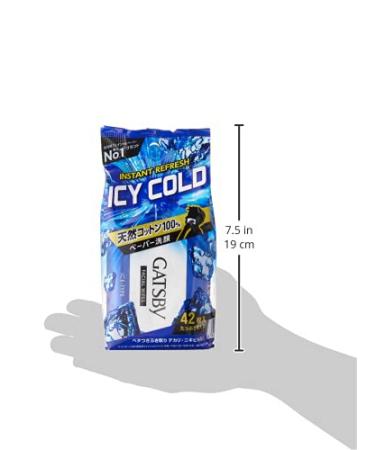 GATZBY Facial Paper: Ice Type - 42 Sheets | Refreshing and Hydrating - Buy Online on GoSupps.com