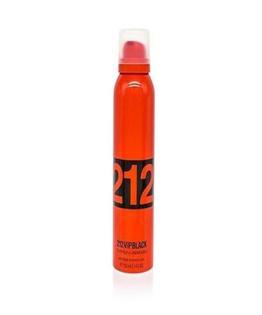 Carolina Herrera 212 Vip Black Mousse Shower Gel 5.1 Ounce