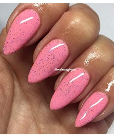 Bluesky Nail Gel Polish PINK KISSES PINK WITH COLOURED SPECKLES 63908 UV LED Soak Off 10ml - Buy Online on GoSupps.com