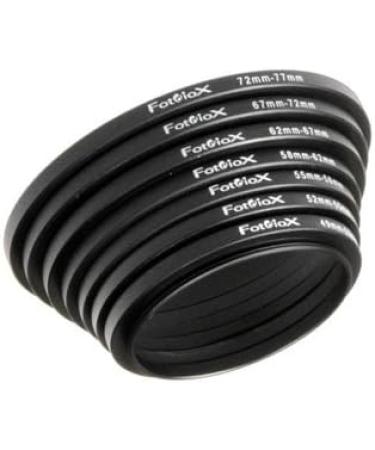 Fotodiox 7 Step Up Ring Filter Adapter Set - Anodized Aluminum - 49-77mm Sizes Included - Buy Online on GoSupps.com