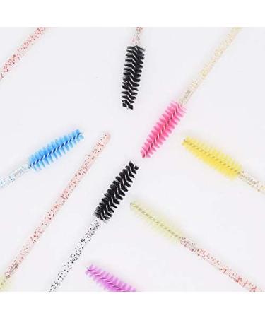 Makeup Brush Tool Kits 50 PCS Disposable Eyelash Brushes Mascara Wands Eye Lash Eyebrow Applicator Cosmetic (Purple) - Buy Online on GoSupps.com