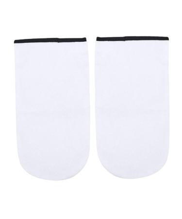 Healeved 2 Pairs Paraffin Wax Gloves Moisturizing Gloves Mittens Gel Gloves Cold Gloves Skin Care Gloves Bath Gloves Hand Treatment Mitts Hand Wax White Thin Section