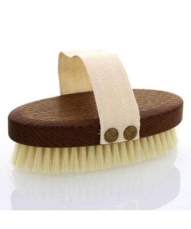 Massage brush dark hand bath brush with strap