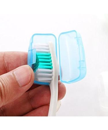 Portable Toothbrush Head Cover Caps - Set of 5 for Travel Camping, Hygienic Brush Cleaner Protectors - Buy Online on GoSupps.com