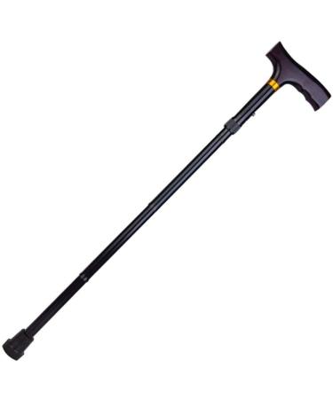 Ultra Light Non Slip Folding Crutches Walking Stick Durable Height Adjustable Support and Stability Safety Aid Trekking Pole Walking Stick for Elderly Disabled Women Hiking Brown Practical Bright