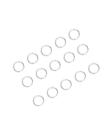 Lurrose 200pcs Small Jump Split Loop Mm Steel Circle Xmm Key Rings Bulk for Diy Buckle Jewelry Necklace As Shown Size 7