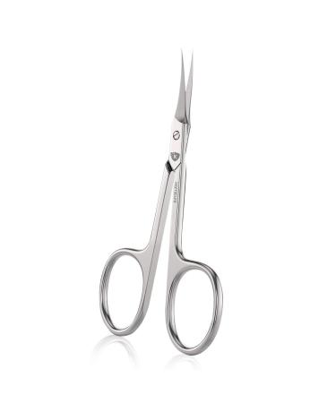 KAMICURE | Extra Fine Curved Cuticle Scissors for Men Women - Multi Purpose Small Manicure Scissors, Pedicure, Finger & Toe Nail Cuticle Scissors Professional Thin toenail Scissors, Eyelashes Scissors