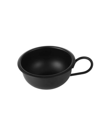 Beaupretty 2-Pack Metal Shaving Shells - Durable Wet Shave Foam & Soap Bowls Black Hair Removal Cups for Men 9.2x9.2cm - Buy Online on GoSupps.com