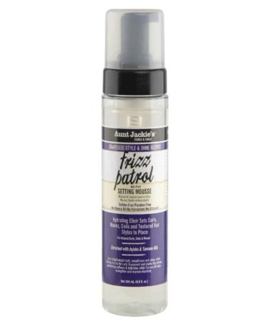 Lai'D Aunt Jackie's Grapeseed Frizz Patrol Setting Mousse 8 oz.