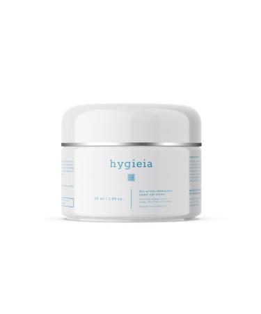 Hygieia + Bio-Active Idebenone Liposomal Smart Eye Cream - Advanced Anti-Aging Formula for Dark Circles Puffiness Fine Lines & Wrinkles - Peptides Vitamin E Caffeine & Hyaluronic Acid (1.69 oz)
