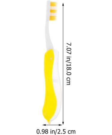 Buy Healvian Travel Toothbrush Set - 6 Foldable Multi-Colored Toothbrushes with Integrated Case for Camping Hiking & Travel | Portable & Compact - Buy Online on GoSupps.com