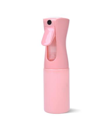 Continuous Spray Bottle Empty Plastic Water Mist Sprayer - Ultra Fine Refillable Hair Mister for Hairstyling, Cleaning, Air Dust, Salons, Plants, Misting, Pet Care, Skin Care (6.8oz/200ml - Pink) 6.8oz/200ml Pink
