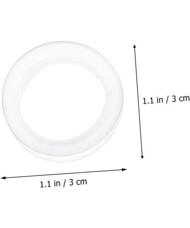 Minkissy Silicone Scissor Finger Protectors - 8 Pack | Comfortable Hairdressing Scissor Rings | Durable White Pebble Gel Design - Buy Online on GoSupps.com