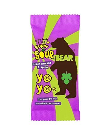 Porter Yoyos Fruit Super Sour Apple 20 g & Blackcurrant