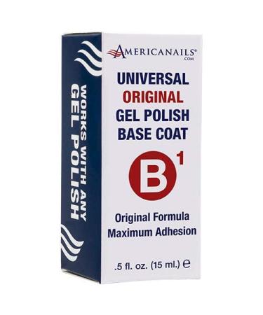 Americanails B1 Gel Polish Base Coat - Dual Cure Formula for Maximum Adhesion | Long Lasting, Fast Drying Soak Off UV LED Gel (.5 oz) - Buy Online on GoSupps.com