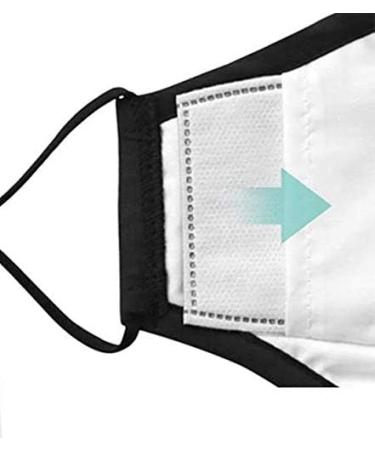 Stick On Mask Filters - PM 2.5 Activated Carbon Anti Haze (Five Layer) - 100 Replaceable Filters - Buy Online on GoSupps.com