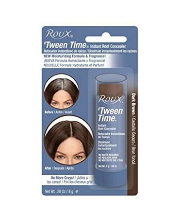 Instant Root Concealer by Roux, Brown Hair Color, Temporary Touchup Stick, Pack of 1 Dark Brown 0.28 Ounce (Pack of 1)