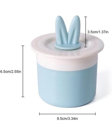 dijiusidy Face Cleaning Bubble Foamer Manual Squeeze Bubbler Foaming Cup Plastic Washable Bathroom Foam Maker Bottle Household Light Blue and White - Buy Online on GoSupps.com
