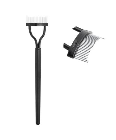 Dajidafu Eyebrow Brush Unique design Lash Comb Arc Designed Cosmetic Brushes Tool Stainless Steel Beauty Assist with Protective Shell