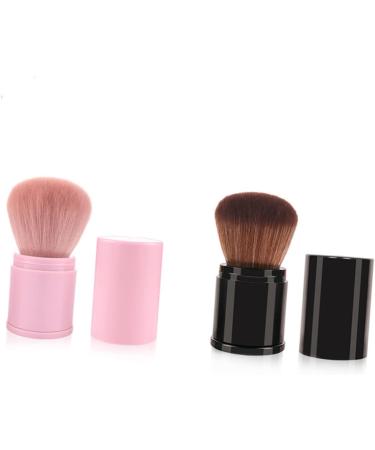 DOITOOL Makeup Cosmetics Blush Brush Face Brush Face Powder Brush Powder Cream Brush Retractable Blush Brush Loose Powder Brush Highlighters Powder Puff Pink Foundation Make up Travel 8.3x3.3cm Pink - Buy Online on GoSupps.com