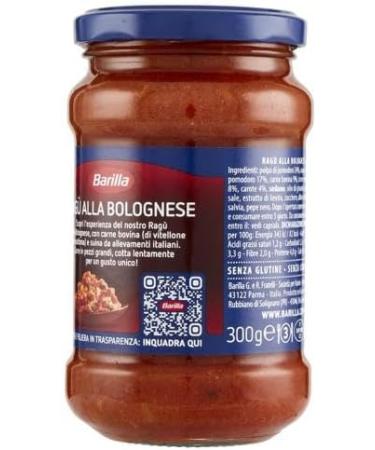  Italian Gourmet E.R. Barilla Sugo Rag alla Bolognese ready sauce for Italian tomato and selected meat gluten free 400 g + gourmet Italian polpa 400 g - Buy Online on GoSupps.com