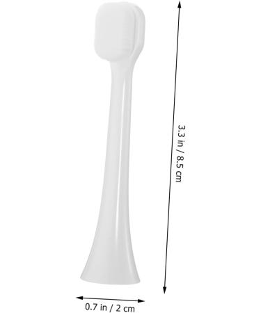 PLAFOPE 5pcs Thousand-Hair Toothbrush Head Reusable Toothbrush Heads Teeth Cleaning Brush Heads Electric Soft Toothbrush Heads Toothbrush Heads Refills White Pp Replace Substitute - Buy Online on GoSupps.com