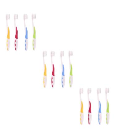 FRCOLOR 12 Pcs Bristle Toothbrushes Anti-Slip Toothbrushes Oral Care Tool Toothbrushes Toothbrushes
