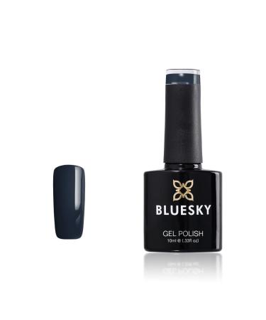 BLUESKY GEL POLISH NEARLY BLACK CHARCOAL DARK BLUE WINTER BREEZE NAIL UV LED SOAK OFF (Requires Drying under UV/LED Lamp)