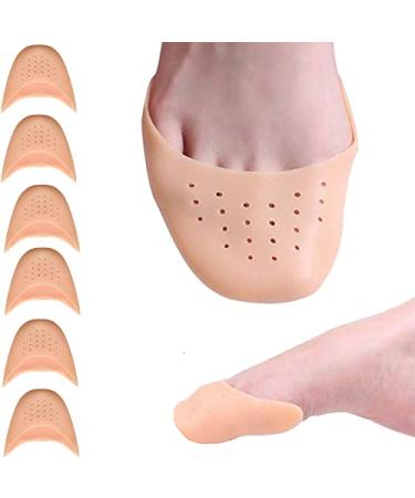 Misorita Silicone Toe Protectors  Toe Pads  Gel Toe caps  Toe Sleeve for Women Men Pain Relief  Reusable Beige