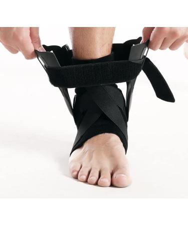 Ankle Brace for Sprained Ankle Support - Side Splint Stabilizers for Heel Pain Relief & Injury Recovery - X-Large Black Wrap for Men & Women - Buy Online on GoSupps.com