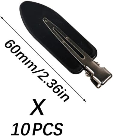 No Bend Hair Clips 10 Pcs - No Crease Makeup Hair Clip for Fashionable Hairstyles - Black - Buy Online on GoSupps.com