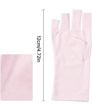 Gel Manicures Glove UV Shield Glove for Gel Manicure Fingerless Nail Glove for Nail Design 2 pairs. - Buy Online on GoSupps.com