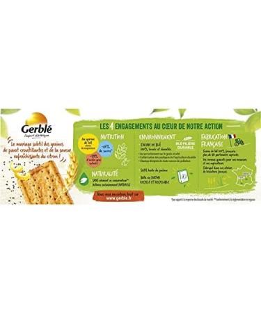 GERBL - Lemon Poppy Biscuit 200G - Pack of 4 - Special Offer - Buy Online on GoSupps.com