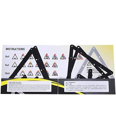 VGEBY 6Pcs Billiards Triangle Ball Rack & Holder | Pool Cue Accessory for Billiard Table | Magic Ball Rack for Perfect Positioning - Buy Online on GoSupps.com