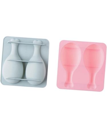 HOMSFOU 4 Pcs Silicone Molds Fondant Molds De para Gelatinas Silicone Cake Mold Silicone Baking Mold DIY Baking Molds Complementary Food Drumstick Pinkx2pcs 15.8*14.9 CMx2pcs - Buy Online on GoSupps.com