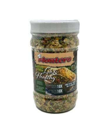 Montero Sofrito Mix 3.5oz - Dry Veggies & Spices Cooking Base - Salt & MSG Free - Natural Ingredients - Lite & Healthy (Made in Puerto Rico), 3.5 Ounce (Pack of 1) Sofrito Mix 3.5 Ounce (Pack of 1)