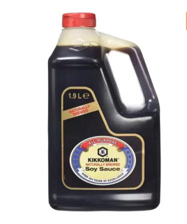 Kikkoman Soy Sauce | Rich Flavour | No Artificial Additives | Ideal for Recipes | 1.9L