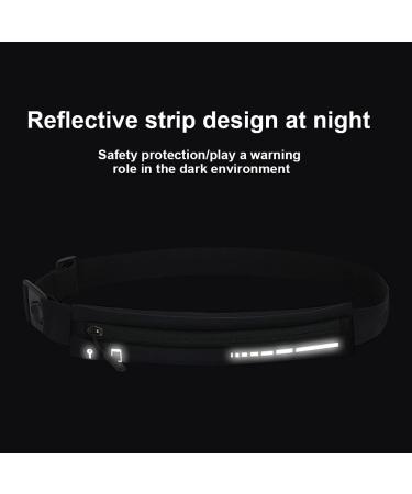 Reflective Running Belt Fanny Pack | Water Resistant Waist Bag for Phone | Ideal for Running, Hiking, Walking - 6.5inch - Buy Online on GoSupps.com
