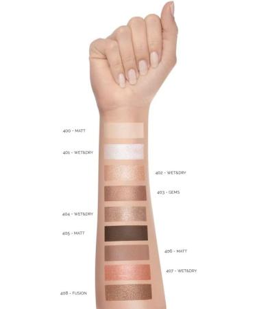 Pupa Milano Vamp Metallic Glitter and Matte Eyeshadow Powder 406 Desert Nude 406 - Desert Nude - Matt - Buy Online on GoSupps.com