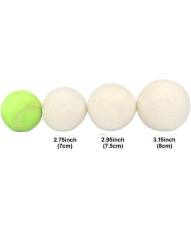 Woolous 40 Set Wool Dryer Balls Organic XL 6 Pack Premium New Zealand Non-Toxic Laundry Dryer Ball Handmade Reusable Natural Fabric Softener Reduce Wrinkles Saves Drying Time Felted Eco Dryer Ball - Buy Online on GoSupps.com