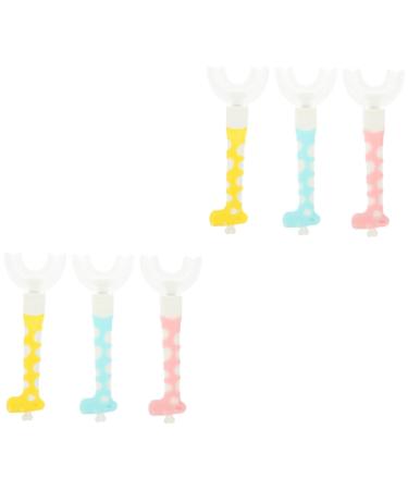 Beavorty 6 STK children's toothbrush toothbrushes for children you design toothbrush full mouth toothbrush for children cleaning brush toothbrush made of silicone mouth cleaning tool for children baby