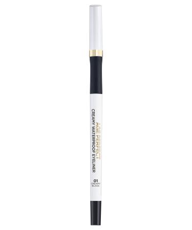 L'Or al Paris wiping-resistant and waterproof kohl for sensitive eyes creamy soft and gentle texture Age Perfect Eyeliner No. 01 black 1 piece