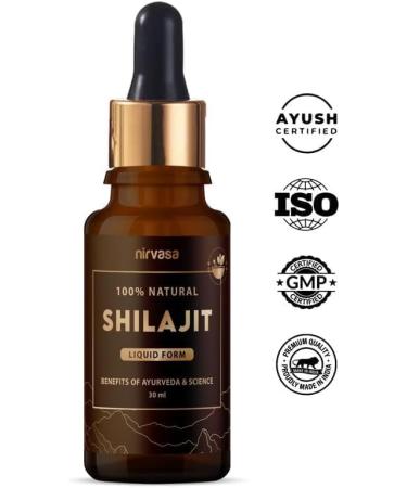 Original Shilajit 100% Natural Liquid Drops (30ml) Unisex - Buy Online on GoSupps.com